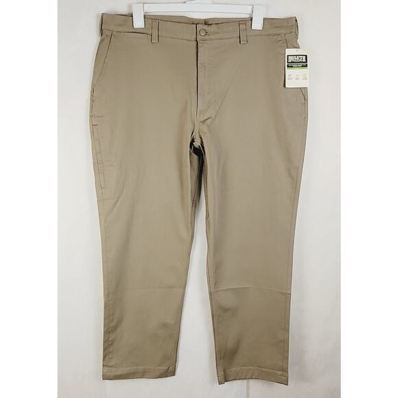 New Duluth Flex Ballroom khaki relaxed fit pants 40/30 Workwear Gusset Preppy - Picture 1 of 9